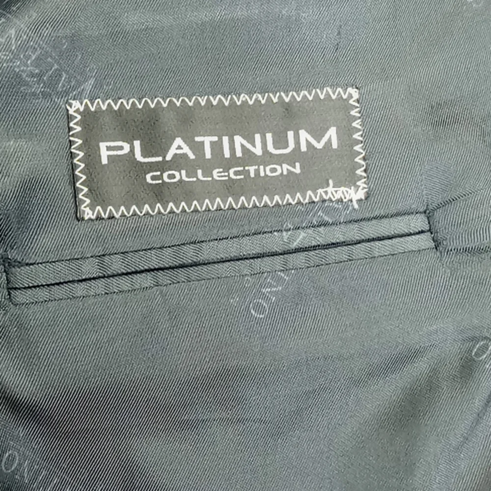 Sergio Valentino Platinum Collection Super 150's Men Navy Pinstripe Suit Jacket